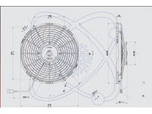 ELECTRO AUTO 32H0008 ventiliatorius, radiatoriaus