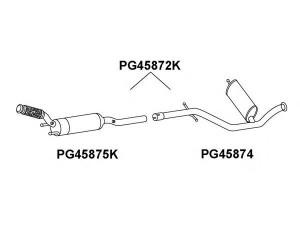 VENEPORTE PG45872K katalizatoriaus keitiklis
1705TA, 9677961880
