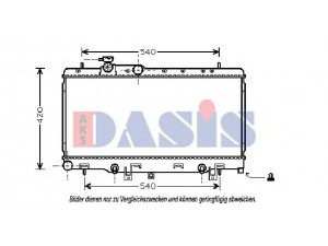 AKS DASIS 350023N radiatorius, variklio aušinimas 
 Aušinimo sistema -> Radiatorius/alyvos aušintuvas -> Radiatorius/dalys
45111AE000, 45111AE001, 45111FE050