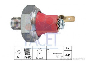 FACET 7.0173 alyvos slėgio jungiklis 
 Variklis -> Variklio elektra
94580327, 94580327, 94 580 327