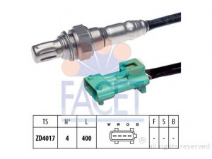 FACET 10.8068 lambda jutiklis 
 Variklis -> Variklio elektra
1618 R0, 96 576 329 80, 9657632980