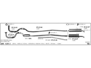IMASAF 563000067 išmetimo sistema 
 Išmetimo sistema -> Išmetimo sistema, visa