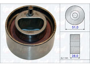 IPD 15-3819 įtempiklio skriemulys, paskirstymo diržas 
 Techninės priežiūros dalys -> Papildomas remontas
1A00-12-700, 12810-76G00, 12810-76G10