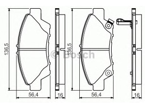 BOSCH 0 986 495 154 stabdžių trinkelių rinkinys, diskinis stabdys 
 Techninės priežiūros dalys -> Papildomas remontas
45022-SZT-G00, 45022-TF0-G00, 45022-TF0-G01