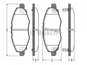 BOSCH 0 986 TB2 943 stabdžių trinkelių rinkinys, diskinis stabdys 
 Techninės priežiūros dalys -> Papildomas remontas
044650K040, 044650K100, 044650K130