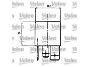 VALEO 643827 relė, pagrindinė srovė
7700067553, 8200351488, 191937503