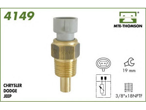 MTE-THOMSON 4149 siuntimo blokas, aušinimo skysčio temperatūra
5227805