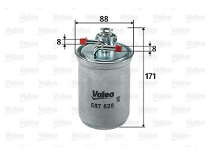 VALEO 587526 kuro filtras 
 Techninės priežiūros dalys -> Papildomas remontas
1120224, 1131927, XM21-9A011-AA