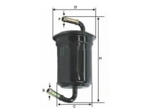 UNIFLUX FILTERS XB178 kuro filtras 
 Filtrai -> Kuro filtras
0K03C-20-490A, K011-20-490, K011-50-460