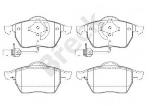 BRECK 21938 00 701 10 stabdžių trinkelių rinkinys, diskinis stabdys 
 Techninės priežiūros dalys -> Papildomas remontas
4B0615116, 4B0615116A, 4B0615116F