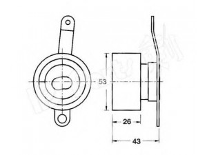 IPS Parts ITB-6419 įtempiklis, paskirstymo diržas