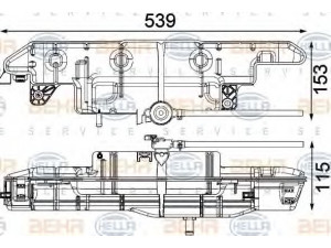 HELLA 8MA 376 751-211 išsiplėtimo bakelis, aušinimo skystis 
 Aušinimo sistema -> Radiatorius/alyvos aušintuvas -> Išsiplėtimo bakelis, variklio aušinimo skystis
21710LC10A, 21720 MB40A, 5001873788
