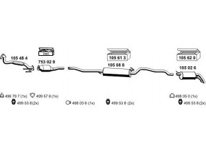 ERNST 030269 išmetimo sistema 
 Išmetimo sistema -> Išmetimo sistema, visa
