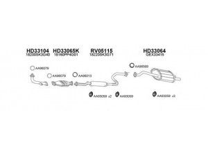 VENEPORTE 330029 išmetimo sistema