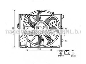 AVA QUALITY COOLING BW7528 ventiliatorius, radiatoriaus 
 Aušinimo sistema -> Oro aušinimas
17427522055, 17427562080, 7562080