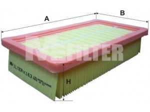 MFILTER K 163 oro filtras 
 Techninės priežiūros dalys -> Techninės priežiūros intervalai
60809355, 71736122, 71736122, 7604091