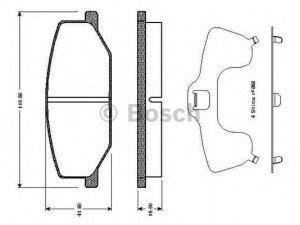 BOSCH 0 986 TB2 100 stabdžių trinkelių rinkinys, diskinis stabdys 
 Techninės priežiūros dalys -> Papildomas remontas
55200 81A10 000, 55200 81A31 000