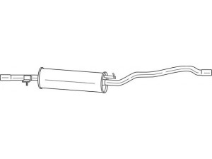 AKS DASIS SG22415 vidurinis duslintuvas 
 Išmetimo sistema -> Duslintuvas
1013486