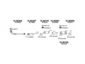 VENEPORTE 900121 išmetimo sistema 
 Išmetimo sistema -> Išmetimo sistema, visa