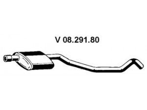 EBERSPÄCHER 08.291.80 priekinis duslintuvas 
 Išmetimo sistema -> Duslintuvas
8 52 342, 8 52 426