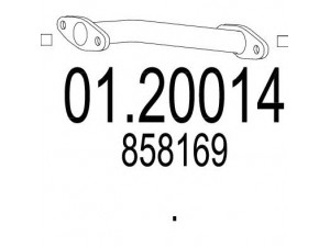 MTS 01.20014 išleidimo kolektorius 
 Išmetimo sistema -> Išmetimo vamzdžiai
858169