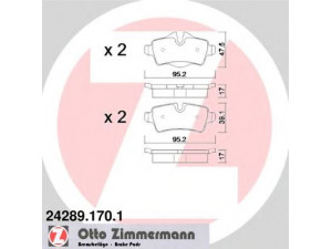 ZIMMERMANN 24289.170.1 stabdžių trinkelių rinkinys, diskinis stabdys 
 Techninės priežiūros dalys -> Papildomas remontas
3421 6 778 327