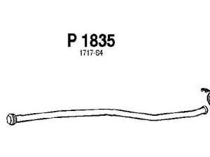 FENNO P1835 išleidimo kolektorius 
 Išmetimo sistema -> Išmetimo vamzdžiai
1717-S4