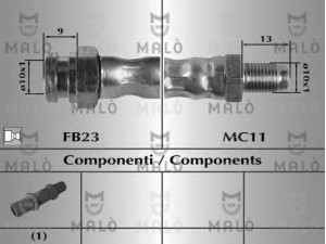 MAL? 8920 stabdžių žarnelė 
 Stabdžių sistema -> Stabdžių žarnelės
50008743, 5954603, 7725169