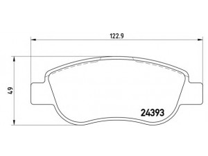 BREMBO P 68 049 stabdžių trinkelių rinkinys, diskinis stabdys 
 Techninės priežiūros dalys -> Papildomas remontas
98845340