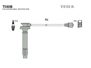 TESLA T580B uždegimo laido komplektas 
 Kibirkšties / kaitinamasis uždegimas -> Uždegimo laidai/jungtys
