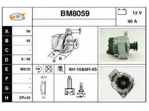 SNRA BM8059 kintamosios srovės generatorius