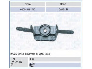 MAGNETI MARELLI 000043151010 vairo kolonėlės jungiklis
500321199
