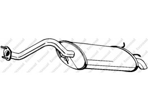 BOSAL 115-319 galinis duslintuvas 
 Išmetimo sistema -> Duslintuvas
GEX3-3797, WCG0-00120, WCG1-02470
