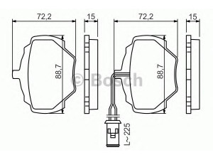 BOSCH 0 986 424 267 stabdžių trinkelių rinkinys, diskinis stabdys 
 Techninės priežiūros dalys -> Papildomas remontas
RTC 4519, RTC 5762, RTC 6591, SFP 5001 90