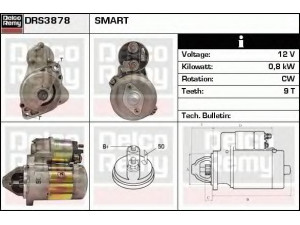 DELCO REMY DRS3878 starteris 
 Elektros įranga -> Starterio sistema -> Starteris