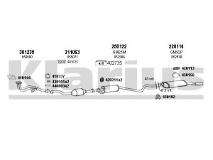 KLARIUS 391045E išmetimo sistema