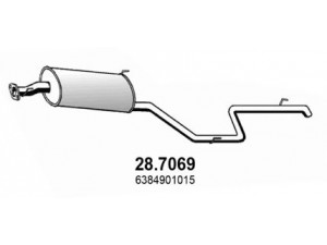 ASSO 28.7069 galinis duslintuvas 
 Išmetimo sistema -> Duslintuvas
6384901015