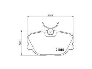 BREMBO P 86 011 stabdžių trinkelių rinkinys, diskinis stabdys 
 Techninės priežiūros dalys -> Papildomas remontas
3342529, 33425299, 3343433, 33434333