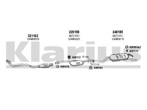 KLARIUS 600385E išmetimo sistema 
 Išmetimo sistema -> Išmetimo sistema, visa