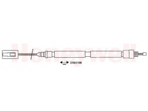 BENDIX 432881B trosas, stovėjimo stabdys 
 Stabdžių sistema -> Valdymo svirtys/trosai
4745F5, 4745F5