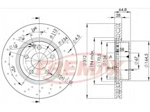 FREMAX BD-0417 stabdžių diskas 
 Stabdžių sistema -> Diskinis stabdys -> Stabdžių diskas
230 421 0412