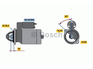 BOSCH 0 001 111 001 starteris