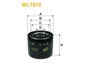 WIX FILTERS WL7512 alyvos filtras 
 Techninės priežiūros dalys -> Techninės priežiūros intervalai
2630035530
