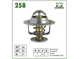 MTE-THOMSON 258.81 termostatas, aušinimo skystis 
 Aušinimo sistema -> Termostatas/tarpiklis -> Thermostat
1 544 098 5, 1 544 390, 1544098