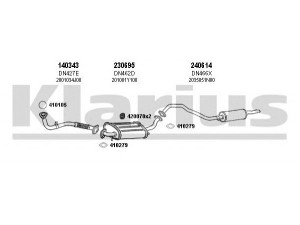 KLARIUS 270371E išmetimo sistema 
 Išmetimo sistema -> Išmetimo sistema, visa
