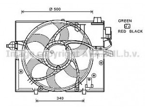 AVA QUALITY COOLING BW7531 ventiliatorius, radiatoriaus 
 Aušinimo sistema -> Oro aušinimas
17427526824, 7526824