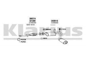 KLARIUS 330430U išmetimo sistema 
 Išmetimo sistema -> Išmetimo sistema, visa
