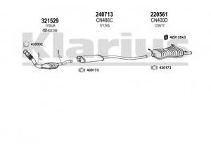 KLARIUS 180725E išmetimo sistema 
 Išmetimo sistema -> Išmetimo sistema, visa