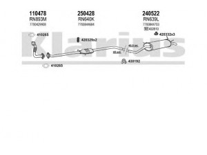 KLARIUS 720656E išmetimo sistema 
 Išmetimo sistema -> Išmetimo sistema, visa