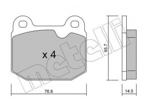 METELLI 22-0013-3 stabdžių trinkelių rinkinys, diskinis stabdys 
 Techninės priežiūros dalys -> Papildomas remontas
4801292, 4801667, 9199058, A117J0084S